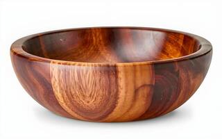 AI generated Beautiful Wooden Bowl photo