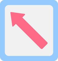 Arrow Left Flat Light Icon vector