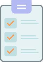 Checklist Flat Light Icon vector