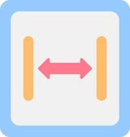 Size Flat Light Icon vector