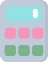 Calculator Flat Light Icon vector