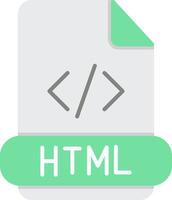 html plano ligero icono vector