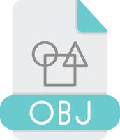 Obj Flat Light Icon vector