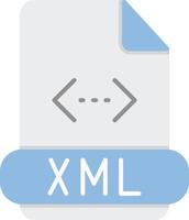 Xml Flat Light Icon vector