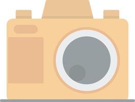 Photo Camera Flat Light Icon vector