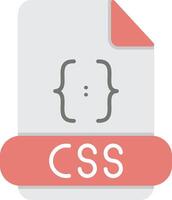 Css Flat Light Icon vector