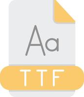 Ttf Flat Light Icon vector