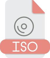 Iso Flat Light Icon vector