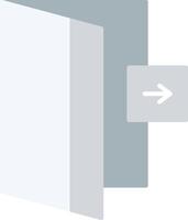 Logout Flat Light Icon vector