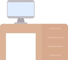 Desktop Flat Light Icon vector