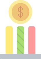 Dollar Flat Light Icon vector