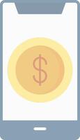 Dollar Flat Light Icon vector