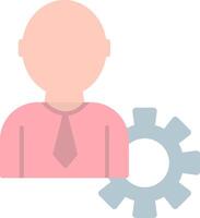 Administrator Flat Light Icon vector