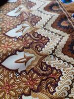 el patrones en tradicional batik, presentación visual y filosófico foto
