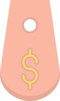 Tag Flat Light Icon vector