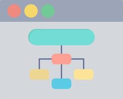 Browser Flat Light Icon vector