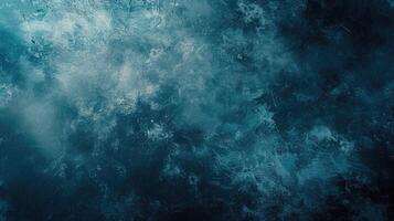 AI generated Beautiful grunge grey blue background. Panoramic abstract decorative dark background. Wide angle rough stylized mystic texture wallpaper with copy space for design photo