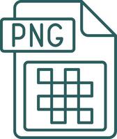 png archivo formato línea degradado verde icono vector