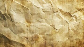 AI generated old paper canvas texture grunge background photo