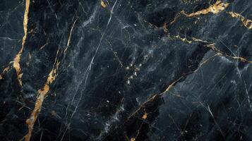 AI generated Textured of the black marble background. Gold and white patterned natural of dark gray marble texture. black marbel texture background. Black marble gold pattern luxury. dark grey photo