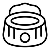 Baby toilet icon outline vector. Child cute care vector