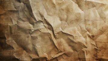 AI generated old paper canvas texture grunge background photo