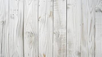 AI generated White wood plank texture for background. photo