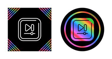 Video Next Track Square Vector icon