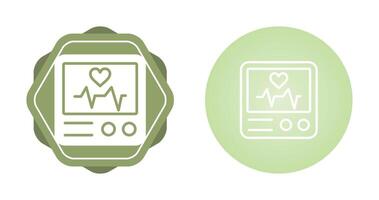 Heart Rate Monitor Vector Icon