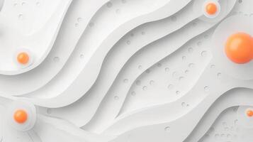 AI generated White background with beautiful abstract pattern, banner design photo