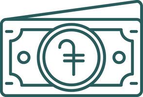 Dram Line Gradient Green Icon vector