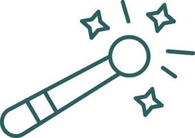 Magic tool Line Gradient Green Icon vector