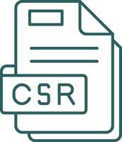 Csr Line Gradient Green Icon vector