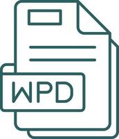 Wpd Line Gradient Green Icon vector