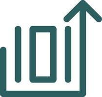 Deploy object Line Gradient Green Icon vector