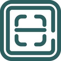 Scan Line Gradient Green Icon vector