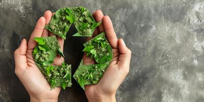 AI generated Witness the transition towards sustainable living with visuals of eco friendly practices. Zero waste lifestyles, inspire a commitment to making positive changes for a healthier planet photo
