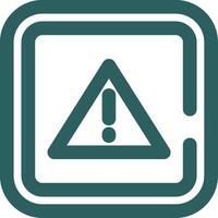 Alert Line Gradient Green Icon vector