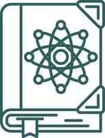 Sciene Line Gradient Green Icon vector