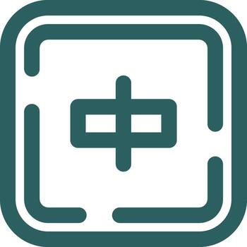 alinear objetos línea degradado verde icono vector