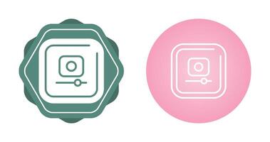 Video Record Square Vector Icon