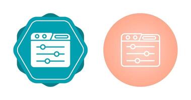 Control Panel Vector Icon