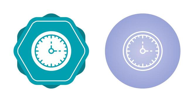 Clock Three Vector Icon