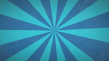 Blau Sunburst retro Hintergrund Animation video