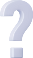 3d question mark png