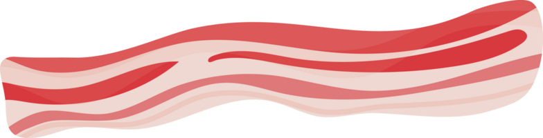 färsk och friterad bacon ikon png