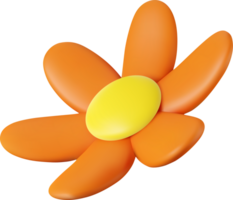 3d colorful daisy flower png