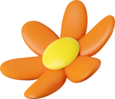 3d bunt Gänseblümchen Blume png