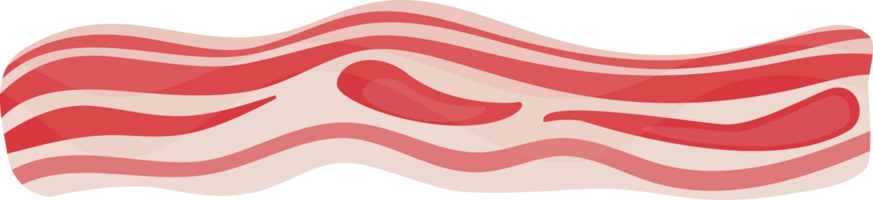 färsk och friterad bacon ikon png