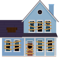 Old abandoned house cartoon png